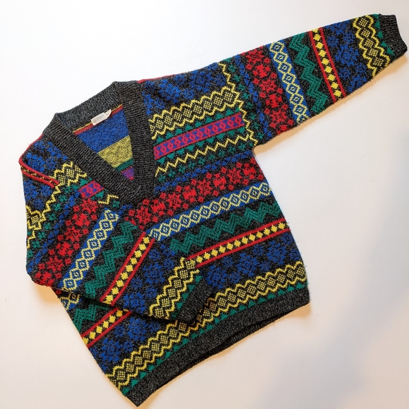 Vintage Esprit Oversized Colourful Sweater - Picture 2 of 8